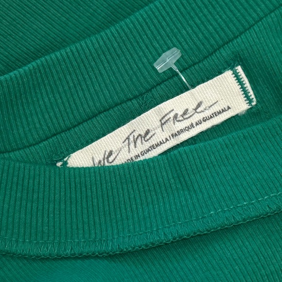 Free People X We the Free Kate Ribbed Tank Super Sonic Blue Top New - Picture 4 of 5